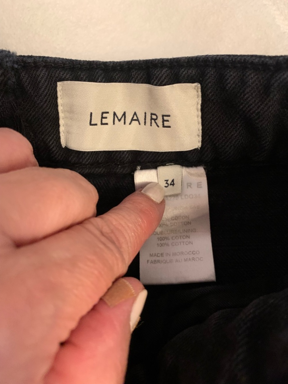 Lemaire Black Twisted Jeans. Size 34 - Picture 6 of 6